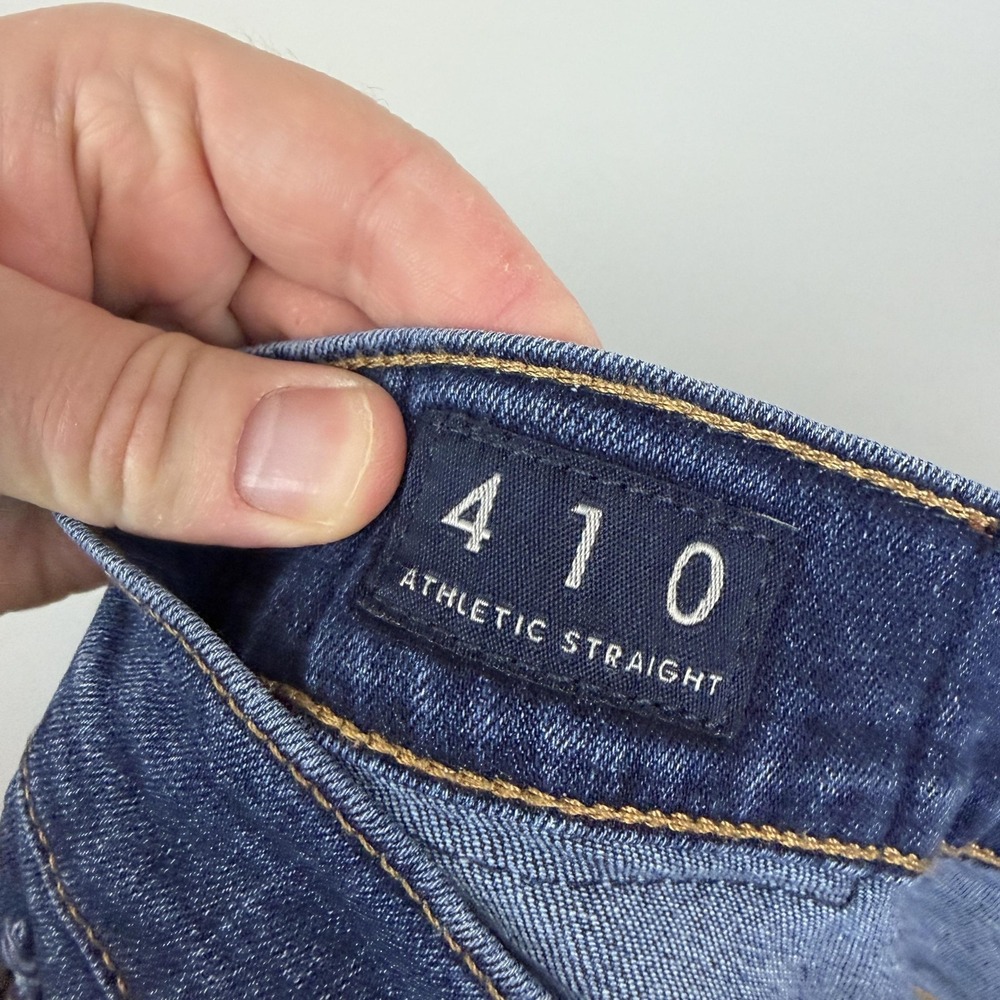 Lucky Brand 410 Athletic Straight Jeans Mens 36x32 Blue‎ Med Wash Denim - Picture 5 of 11